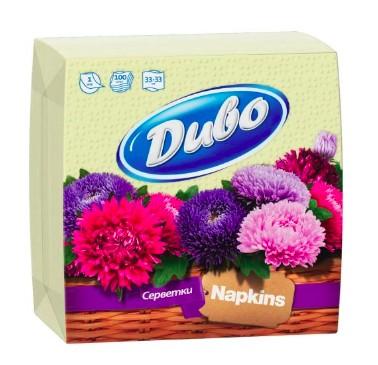 ДИВО серв. папер. 1-шарові 330*330, в п/п упаковці 100шт жовті